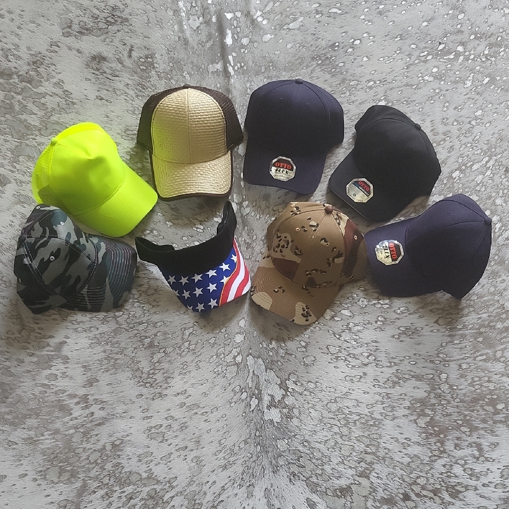 Lot Of 8 Otto Caps NWT Various Colors/Prints - Picture 1 of 6